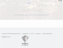 Tablet Screenshot of elmatek.se